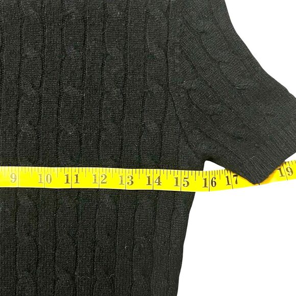 Vtg Lord & Taylor Womens Cable Knit Cashmere Sweater Sz M Quiet Luxury Old Money - Picture 3 of 6